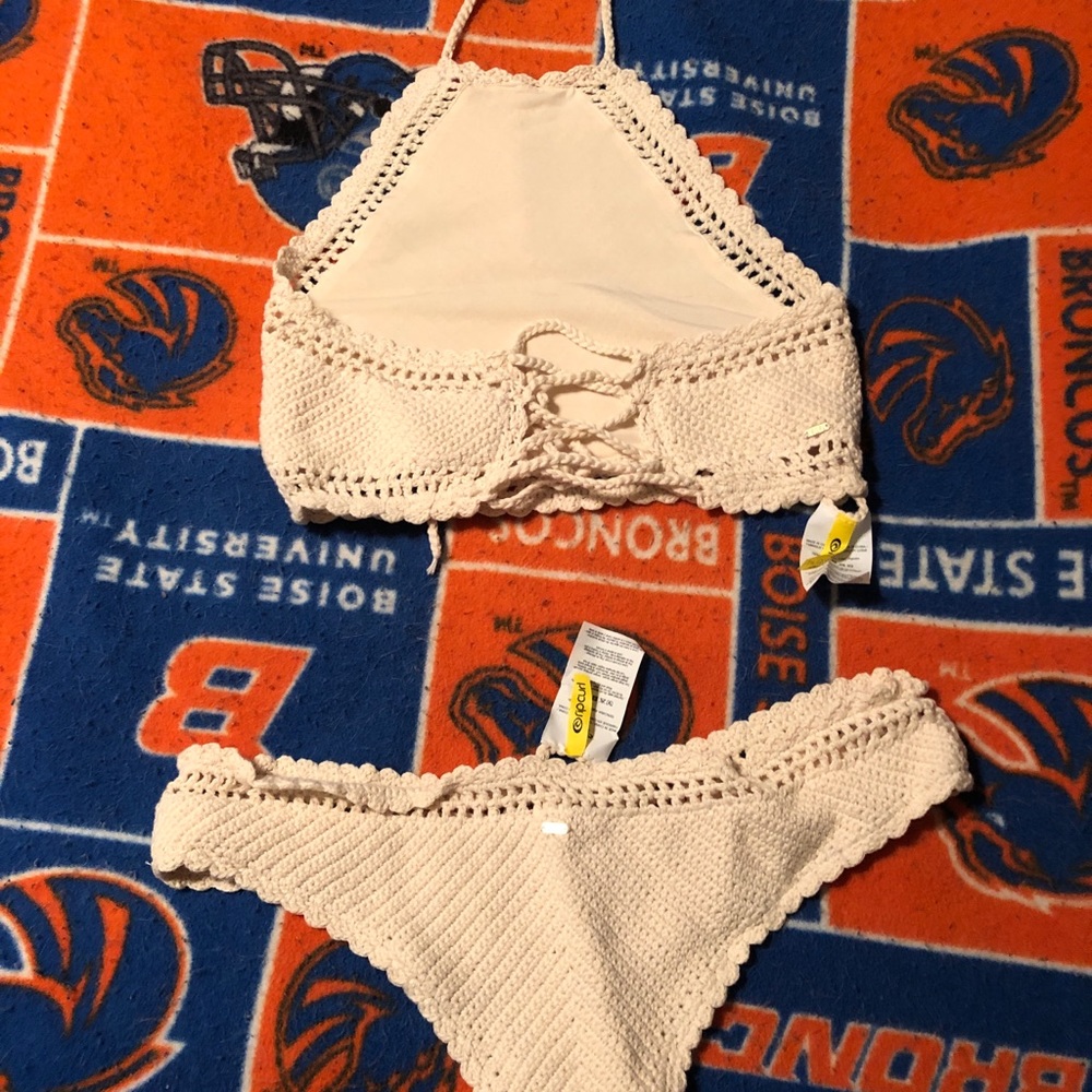 Cream Crochet Bikini
